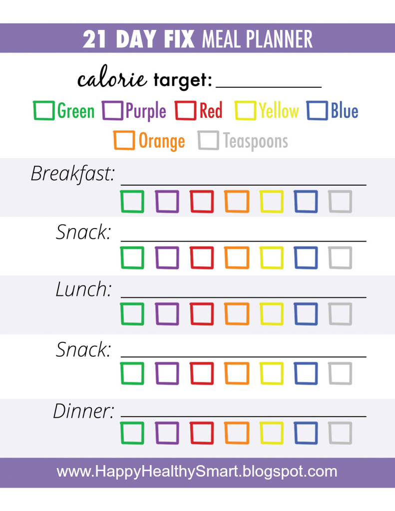 Beachbody's 21 Day Fix Meal Planner Guide to Success : The Fit Habit