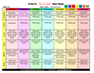 Simple one month 21 Day Fix meal plan. Brenda Ajay, YouLikeNew.com for 21 Day Fix support